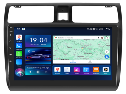Everest EVT autorádio pro Suzuki Swift 04 10, 1, CarPlay, AndroidAuto a dotykovou obrazovkou evtech.cz