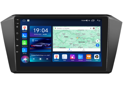 Everest EVT autorádio s Android pro Volkswagen Passat B8, (2015–2020) černý, 1, CarPlay, AndroidAuto a LCD IPS dotykovou obrazovkou evtech.cz