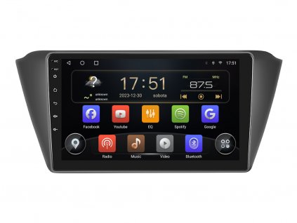 ISUDAR autorádio T72 s Android 13 pro Škoda Fabia III, CarPlay, AndroidAuto, bluetooth handsfree s GPS modulem, navigací, DAB a dotykovou obrazovkou evtech.cz