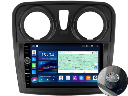 Everest EVE autorádio s Android pro Dacia Logan 2, Sandero 2, 1, CarPlay, AndroidAuto s GPS modulem a dotykovou obrazovkou evtech.cz