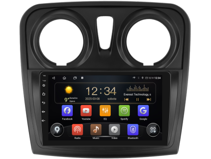 Isudar T72 autorádio s Android pro Dacia Logan 2, Sandero 2, 1, CarPlay, AndroidAuto s GPS modulem a dotykovou obrazovkou evtech.cz