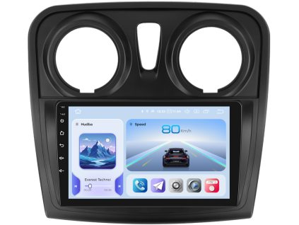 Xtrons IQP autorádio s Android pro Dacia Logan 2, Sandero 2, 1, CarPlay, AndroidAuto s GPS modulem a dotykovou obrazovkou evtech.cz