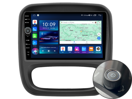 EVEREST 1 autorádio s Android pro Renault Trafic, Opel Vivaro, CarPlay, AndroidAuto, bluetooth handsfree s GPS modulem, navigací, DAB a LCD IPS dotykovou obrazovkou evtech.cz