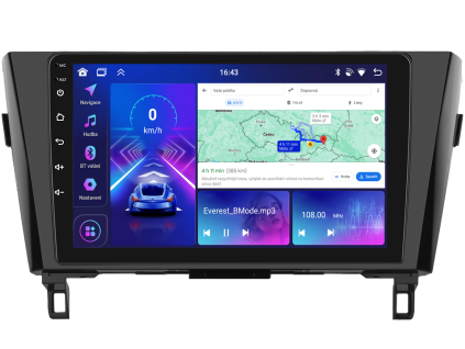 Bmode BEV+BEX autorádio s Android pro Nisan Qashqai 2 14 18, 1, CarPlay, AndroidAuto s GPS modulem a dotykovou obrazovkou evtech.cz