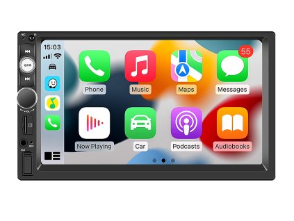 2DIN autorádio 7515B s CarPlay, AndroidAuto a Handsfree s USB evtech.cz