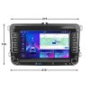 Bmode autorádio BW70 s Android 13 pro Škoda, Volkswagen, Seat, rozměr, CarPlay, AndroidAuto, bluetooth handsfree, DAB a LCD dotykovou obrazovkou evtech.cz
