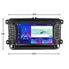 2DIN autorádio BW28 s Android 13, rozměr, CarPlay, AndroidAuto, bluetooth handsfree s GPS modulem, navigací, DAB a dotykovou obrazovkou evtech.cz