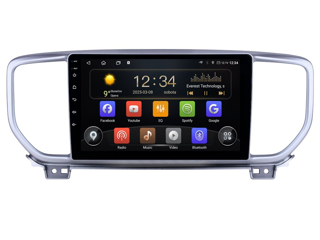 ISUDAR 1 autorádio T72 s Android 13 pro Kia Sportage, CarPlay, AndroidAuto a dotykovou obrazovkou evtech.cz