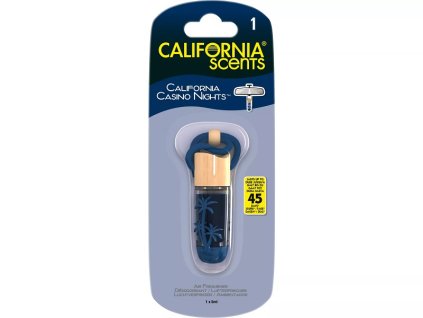 California Scents osvěžovač a vůně do automobilu Hanging Vial s vůni Casino Nights evtech.cz