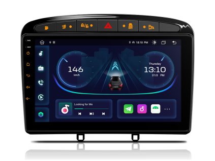 2DIN autorádio Xtrons IAP92408PS Android s GPS navigací, DSP, CarPlay a AndroidAuto pro Peugeot a  duální obrazovka evtech.cz