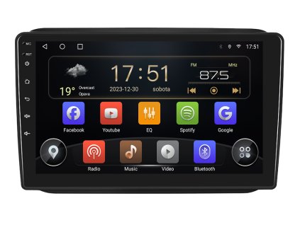ISUDAR autorádio T72 s Android 13 pro Škoda Fabia 2, CarPlay, AndroidAuto a dotykovou obrazovkou evtech.cz