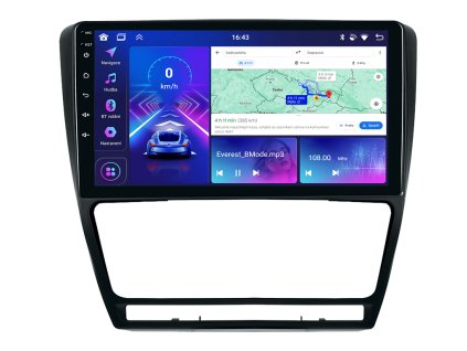 Bmode 2DIN autorádio A34 s Android 13 pro Škoda Octavia II, CarPlay, AndroidAuto s GPS modulem a dotykovou obrazovkou evtech.cz