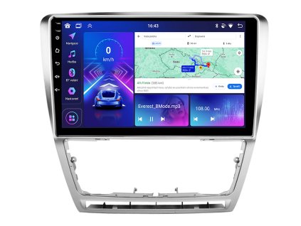 Bmode autorádio BEV02 s Android 13 pro Škoda Octavia 2, CarPlay, AndroidAuto, bluetooth handsfree s GPS modulem, navigací, DAB a LCD IPS dotykovou obrazovkou evtech.cz