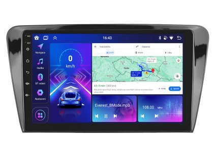 Bmode autorádio s Android 13 pro Škoda Octavia 3, CarPlay, AndroidAuto a LCD IPS dotykovou obrazovkou evtech.cz