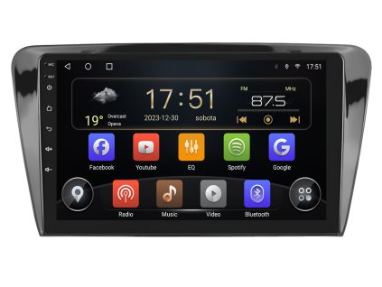 ISUDAR autorádio T72 s Android 13 pro Škoda Octavia 3, CarPlay, AndroidAuto a dotykovou obrazovkou evtech.cz