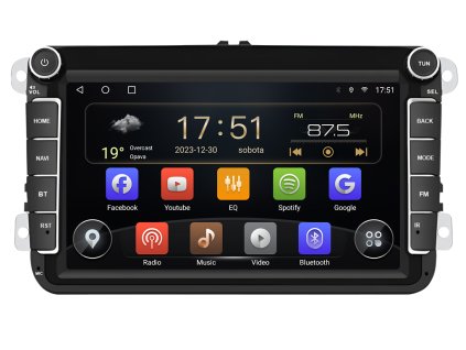 ISUDAR autorádio T72 VW0803F s Android 13 pro Škoda, Volkswagen, Seat, CarPlay, AndroidAuto a dotykovou obrazovkou evtech.cz