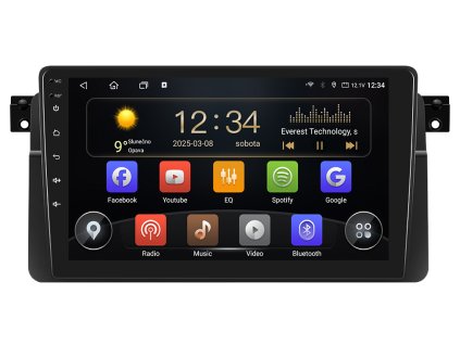 ISUDAR autorádio T72 s Android pro BMW E46, CarPlay, AndroidAuto a dotykovou obrazovkou evtech.cz