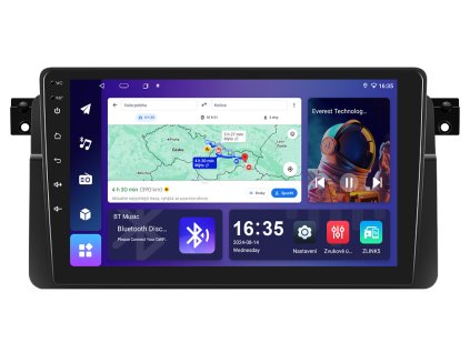ISUDAR 1 autorádio T68B s Android 13 pro BMW E46, CarPlay, AndroidAuto, bluetooth handsfree s GPS modulem, navigací, DAB a dotykovou obrazovkou evtech.cz