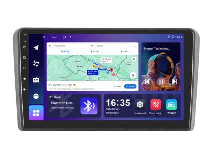 ISUDAR 1 autorádio T68B s Android 13 pro Audi A3, CarPlay, AndroidAuto, bluetooth handsfree s GPS modulem, navigací, DAB a dotykovou obrazovkou evtech.cz