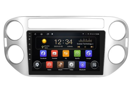 ISUDAR autorádio T72 s Android 13 pro Volkswagen Tiguan, Škoda, CarPlay, AndroidAuto a dotykovou obrazovkou evtech.cz