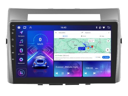 Bmode autorádio s Android 13 pro Toyota Corolla Verso, CarPlay, AndroidAuto, bluetooth handsfree s GPS modulem, navigací, DAB a LCD IPS dotykovou obrazovkou evtech.cz