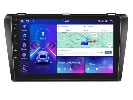 Bmode autorádio s Android 13 pro Mazda 3, CarPlay, AndroidAuto, bluetooth handsfree s GPS modulem, navigací, DAB a LCD IPS dotykovou obrazovkou evtech.cz