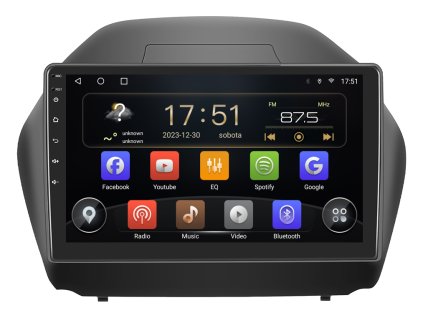 ISUDAR autorádio T72 s Android 13 pro Hyundai IX35, CarPlay, AndroidAuto, bluetooth handsfree s GPS modulem, navigací, DAB a dotykovou obrazovkou evtech.cz