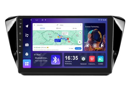 ISUDAR 1 autorádio T68B s Android 13 pro Škoda Superb III, CarPlay, AndroidAuto, bluetooth handsfree s GPS modulem, navigací, DAB a dotykovou obrazovkou evtech.cz