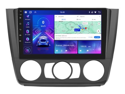 2DIN autorádio s Android pro BMW E81 E82 E87 E88, CarPlay, AndroidAuto, bluetooth handsfree s GPS, navigací, menu evtech.cz