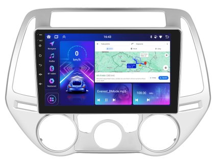 Bmode autorádio s Android 13 pro Hyundai I20, CarPlay, AndroidAuto a dotykovou obrazovkou evtech.cz
