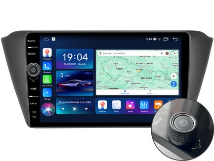 EVEREST autorádio s Android pro Škoda Fabia III, Mk 3, CarPlay, AndroidAuto a dotykovou obrazovkou evtech.cz