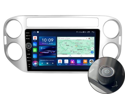 EVEREST 1 autorádio s Android pro Škoda Volkswagen Tiguan, CarPlay, AndroidAuto, bluetooth handsfree s GPS modulem, navigací, DAB a LCD IPS dotykovou obrazovkou evtech.cz