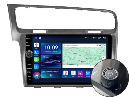 EVEREST 1 autorádio s Android pro Volkswagen Golf, CarPlay, AndroidAuto, bluetooth handsfree s GPS modulem, navigací, DAB a LCD IPS dotykovou obrazovkou evtech.cz