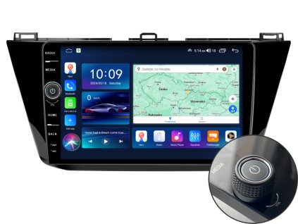 EVEREST 1 autorádio s Android pro Škoda Volkswagen Tiguan, CarPlay, AndroidAuto, bluetooth handsfree s GPS modulem, navigací, DAB a LCD IPS dotykovou obrazovkou evtech.cz