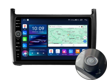 EVEREST 1 autorádio s Android pro Volkswagen Polo, CarPlay, AndroidAuto, bluetooth handsfree s GPS modulem, navigací, DAB a LCD IPS dotykovou obrazovkou evtech.cz