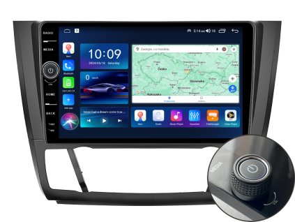 EVEREST 1 autorádio s Android pro BMW 1 Series Série, CarPlay, AndroidAuto, bluetooth handsfree s GPS modulem, navigací, DAB a LCD IPS dotykovou obrazovkou evtech.cz