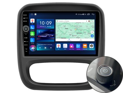 EVEREST 1 autorádio s Android pro Renault Trafic, Opel Vivaro, CarPlay, AndroidAuto, bluetooth handsfree s GPS modulem, navigací, DAB a LCD IPS dotykovou obrazovkou evtech.cz
