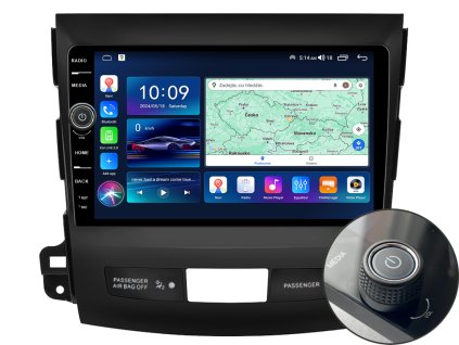 EVEREST 1 autorádio s Android pro Mitsubishi Lancer, CarPlay, AndroidAuto, bluetooth handsfree s GPS modulem, navigací, DAB a LCD IPS dotykovou obrazovkou evtech.cz