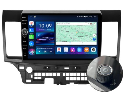 EVEREST 1 autorádio s Android pro Mitsubishi Lancer, CarPlay, AndroidAuto, bluetooth handsfree s GPS modulem, navigací, DAB a LCD IPS dotykovou obrazovkou evtech.cz