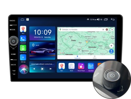 EVEREST 1 autorádio s Android 12 pro Opel Astra Antara, Peugeot, CarPlay, AndroidAuto, bluetooth handsfree s GPS modulem, navigací, DAB a LCD IPS dotykovou obrazovkou evtech.cz