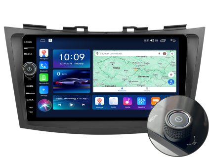 EVEREST 1 autorádio s Android pro Suzuki Swift, CarPlay, AndroidAuto, bluetooth handsfree s GPS modulem, navigací, DAB a LCD IPS dotykovou obrazovkou evtech.cz