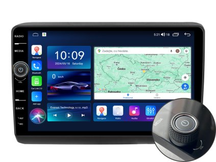 EVEREST 1 autorádio s Android pro Citroën Jumper, Fiat Ducato, Peugeot Boxer, CarPlay, AndroidAuto a LCD IPS dotykovou obrazovkou evtech.cz