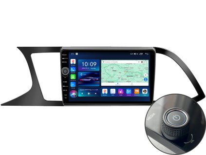 EVEREST 1 autorádio s Android pro Seat Leon, CarPlay, AndroidAuto a LCD IPS dotykovou obrazovkou evtech.cz