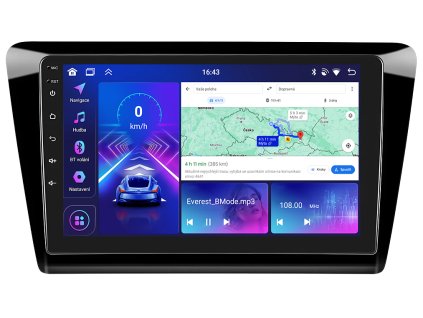1Bmode autorádio s Android 13 pro Škoda Rapid, CarPlay, AndroidAuto a LCD dotykovou obrazovkou evtech.cz