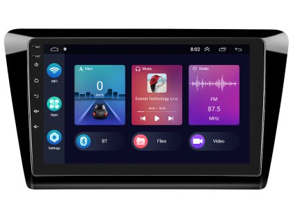 2DIN autorádio A3018 s Android 13 pro Škoda Rapid, CarPlay, AndroidAuto a dotykovou obrazovkou evtech.cz