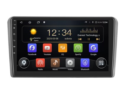 ISUDAR autorádio T72 s Android pro Audi A3 S3, CarPlay, AndroidAuto a dotykovou obrazovkou evtech.cz