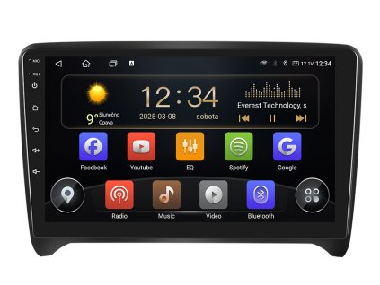 ISUDAR autorádio T72 s Android pro Audi TT, CarPlay, AndroidAuto a dotykovou obrazovkou evtech.cz