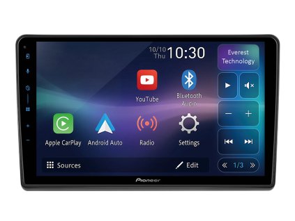 Pioneer autorádio SPH PF97BT pro Citroën Jumper, Fiat Ducato, Peugeot Boxer, CarPlay, AndroidAuto a dotykovou obrazovkou everest technology, evtech.cz