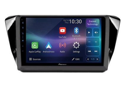 Pioneer autorádio SPH PF97BT pro Škoda Superb III, Mk 3, CarPlay, AndroidAuto a dotykovou obrazovkou everest technology, evtech.cz