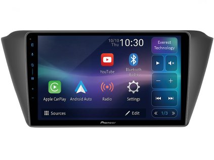 Pioneer autorádio SPH PF97BT pro Škoda Fabia III, Mk 3, CarPlay, AndroidAuto a dotykovou obrazovkou everest technology, evtech.cz